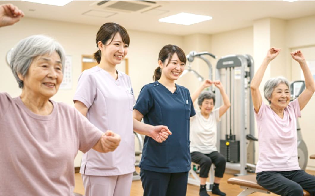 理学療法士がしっかりサポート